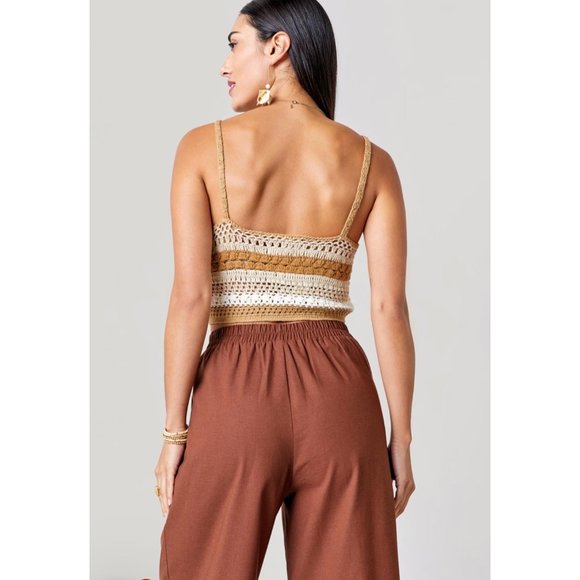 Francesca's Jenna Crochet Tank Top NEW WITH TAGS - size small - Picture 3 of 5